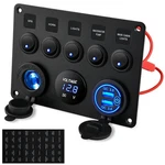 Kohree 12V 5 Gang Marine Switch Panel - Waterproof Boat Rocker With. Fixed Price $38.33.