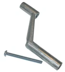 Barton Kramer 863C Silver Die-cast Zinc Crank Handle 1.8 LX0.5 WX3/8 Dia. In.. Fixed Price $9.87.