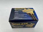 Schlage Maximum Security B360N620 Single Cylinder Deadbolt, Chrome Finish. Fixed Price $49.85.