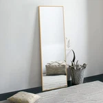 Neutype 59"X16" Full Length Mirror, Standing/wall-mounted, Golden Frame,. Fixed Price $87.06.