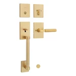 Door Lock Deadbolt Entry Handleset Matte Black Kwikset Prava Front. Fixed Price $259.99.