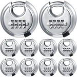 10 Pack 4 Digit Combination Locks Stainless Steel Code Disc Combo. Fixed Price $116.99.