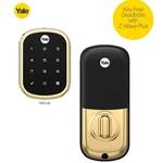 Yale Z-wave Touchscreen Smart Deadbolt Polished Brass (YRD156). Fixed Price $75.99.