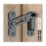 2PCS Barn Door Lock, 180 Degree Flip Sliding Latches, Gate Black. Fixed Price $8.91.
