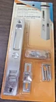 Plpci Flush Mount Keyed Patio Door Handle 6-5/8 Hole Centers Chrome New. Fixed Price $10.00.