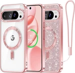 Candy Series Case Designed For Google Pixel 10 Pro Xl 6.8", Glitter Card & Wrist. Fixed Price $26.26.