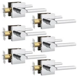 Probrico 6 Pack Passage Lever Polished Chrome Door Handle Non-locking. Fixed Price $82.80.