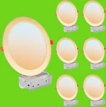 6 Pack Inch Slim Recessed 5CCT Dimmable Canless Wafer Downlight 1800LM Gold. Fixed Price $39.99.