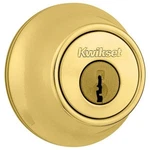 Polished Brass Double Cylinder Deadbolt With Microban Antimicrobial Technology. Fixed Price $18.99.