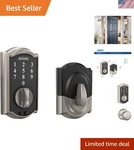 Schlage BE375 Touch Camelot Deadbolt - Keyless Entry With Diy Install. Fixed Price $231.29.