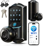 Veise VE028 Built-in Wi-fi Smart Lock With Knob, Fingerprint Keyless Entry Wi.... Fixed Price $109.20.