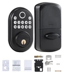 Door Lock, With Fingerprint/keypad Code/key, One-time And Anti-peeki. Fixed Price $64.28.
