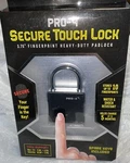 Pro 4 Secure Touch 3.75 Fingerprint Heavy Duty Padlock New. Fixed Price $19.99.