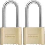 Master 175LHEC2 Brass Combination Padlock 2-PACK, Long Shackle Gate. Fixed Price $53.99.