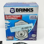 Brinks Electronic Deadbolt Keyed Entry Satin Nickel Finish 2686-119 Pre-owned. Fixed Price $32.99.