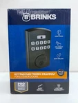 Brinks 4390 Electronic Keypad Single Cylinder Deadbolt - Black. Fixed Price $74.99.