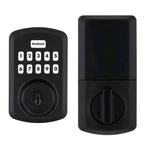 Kwikset Powerbolt 250 10-BUTTON Keypad Matte Black Electronic Deadbolt Door Lock. Fixed Price $34.49.