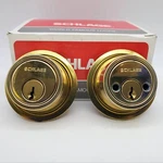 Schlage Deadbolt Double Cylinder Bright Brass 2-3/8" To 2-3/4" Backset B162N. Fixed Price $44.49.