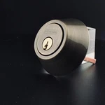 New Antique Brass Single Cylinder Deadbolt - Schlage JD60 609 Grade 3 Security. Fixed Price $17.00.