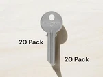 Hillman 85490 Brass Nickel Y2 Universal Single Sided Blank Key (pack Of 20). Fixed Price $19.99.