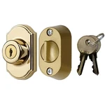 Keyed Deadbolt For Storm And Screen Doors Bright Brass. Fixed Price $36.01.