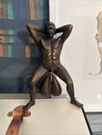 Hilarious Gag Gift - Bronzed Color Door Knocker With Balls. Fixed Price $30.00.