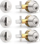 Probrico (3 Pack) Keyed Alike (combo Packs) Single Pack, Brushed Nickel. Fixed Price $61.21.