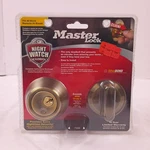 Master Lock DSON0605 Deadbolt Antique Brass Keyed One Side 2006 73534 New. Fixed Price $19.99.