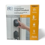 Fingerprint Deadbolt Door Lock Backlit Keypad - Black Rb Reliabilt (dt). Fixed Price $45.99.