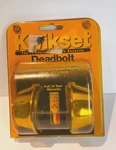 Vintage Kwikset Double Deadbolt Ansi Grade 2 Brass Gold. Fixed Price $47.00.