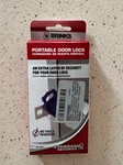 Brinks Portable Door Lock - Secure Latch For Home, Dorms, Hotels & Apartments. Fixed Price $15.99.