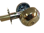 Kwikset 985L03 Heavy Duty Double Cylinder Deadbolt Bright Brass. Fixed Price $49.95.