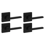 Kwikset Casey Interior Passage Door Handle 4 Pack, Lever Matte Black. Fixed Price $141.56.