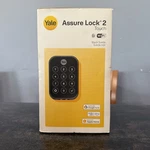 Yale Assure Lock 2 Touch Smart Wi-fi Deadbolt Fingerprint Black Suede. Fixed Price $140.00.