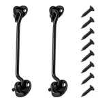 10 Inch Black Stainless Steel Barn Door Hook, Eye Latch, Privacy Gate. Fixed Price $20.17.