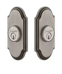 Grandeur Double Cylinder Deadbolt With Arc Plate Antique Pewter (GD-826028). Fixed Price $120.00.