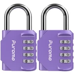 Puroma 2 Pack Combination For Locker 4 Digit Outdoor Medium, Purple. Fixed Price $21.12.