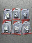Lot Of 6 Pcs National N192-484 Door Drawer Utility Lock Steel Chrome Plated 3/4". Fixed Price $30.00.