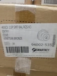 Kwikset 400CV 11P Smt 6AL Rcs Cove Entry Knob Smartkey Security Venetian Bronze. Fixed Price $42.99.