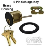 Schlage SC4 6-PIN Brass Rim Cylinder US10B Bronze. Fixed Price $21.45.