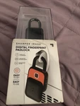 New Sharper Image Fingerprint Digital Padlock Nib. Fixed Price $25.00.