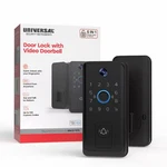 Black Single-cylinder Smart Lock Wi-fi Thumbturn Deadbolt With Video Doorbell,. Fixed Price $194.88.