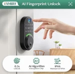 Yamiry Smart Ai Fingerprint Deadbolt Lock App Control Keyless Entry YR02 Black. Fixed Price $39.99.