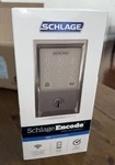 Schlage BE489WBVCEN619 Century Encode Smart Wifi Door Lock Alarm Satin Nickel. Fixed Price $319.99.