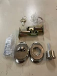 Emtek 8458US15 Saratoga Brass Single Cylinder Deadbolt - Satin Nickel. Fixed Price $68.07.