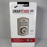 Kwikset 913 Smartcode Traditional Electronic Deadbolt - Satin Nickel Open Box. Fixed Price $59.99.