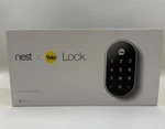 Google Nest X Yale Lock Tamper-proof Smart For Keyless Entry Satin Nickel. Fixed Price $165.00.
