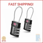 2 Pack Tsa Approved Luggage Locks, Combination Travel Cable Lock, 3-DIGIT Waterp. Fixed Price $12.18.