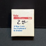 Yale No 5591 3 Way Cupboard Drawer Lock With Keys Box 4 Pin Tumblers. Fixed Price $19.99.