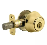 Kwikset 3 Al Single Cylinder Deadbolt Polished Brass 96600-011 New Box. Fixed Price $15.99.